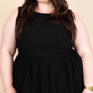 Tuesday Bassen Black Pinafore Dress